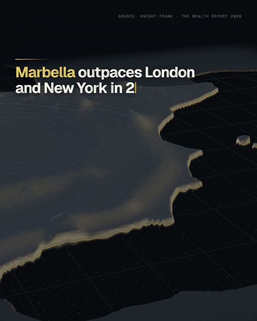 Knight Frank: 3D relief map of Spain with prime-property data